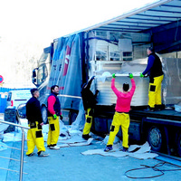 transport de matériaux de construction